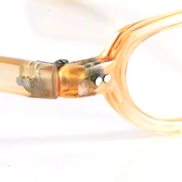 SALE Vntg 1960s Unisex Amber Frame Folding Librarian /Professor /Reading Glasses - Picture 7 of 10